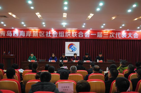 青岛市西海岸新区社会组织联合会一届三次代表大会在我校举行