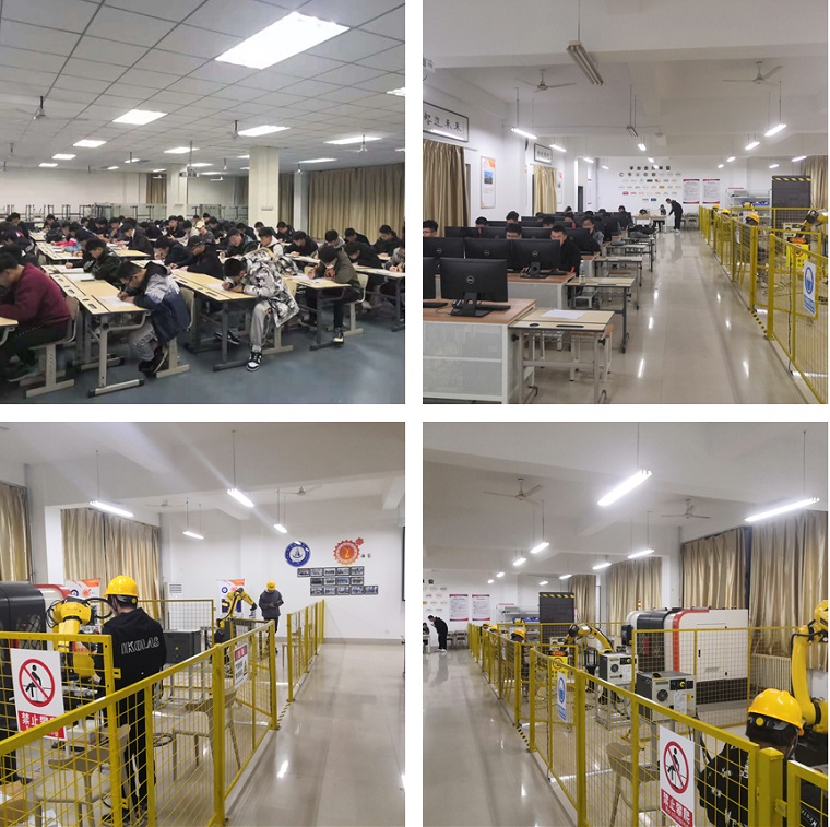 第7期FANUC工业机器人程序员资格鉴定在青岛黄海学院举行