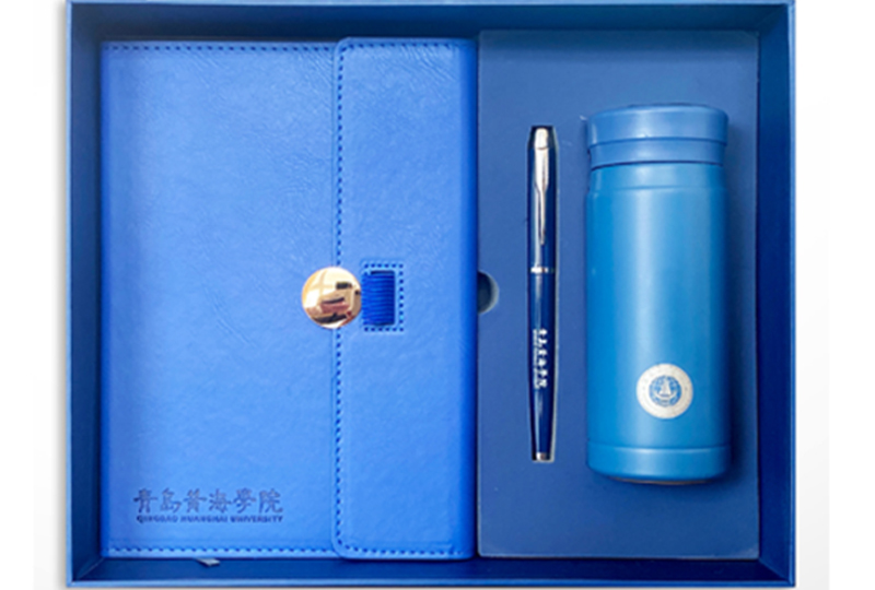 青岛黄海学院文创纪念品——本笔杯三件套