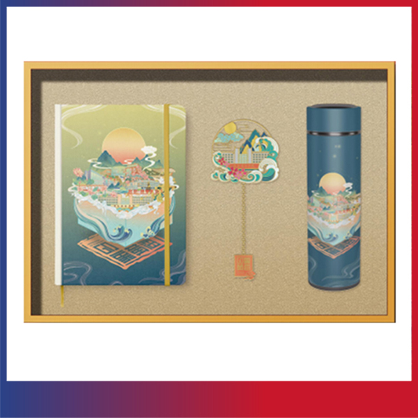 青岛黄海学院印象礼盒套装（蓝色）