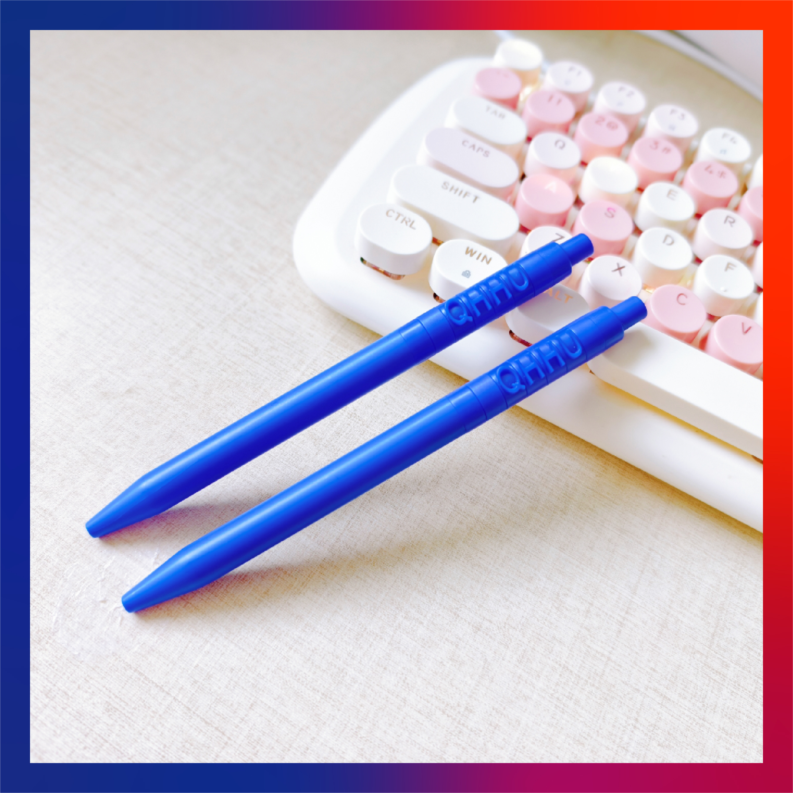 青岛黄海学院文创纪念品——QHHU签字笔(蓝)