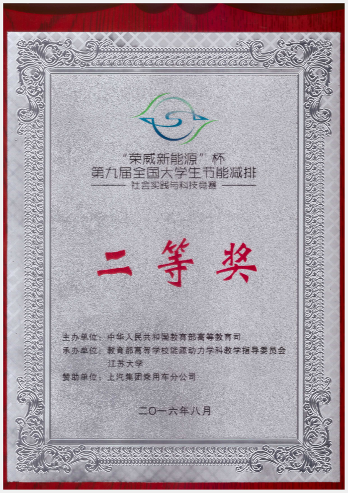 第九届全国大学生节能减排大赛